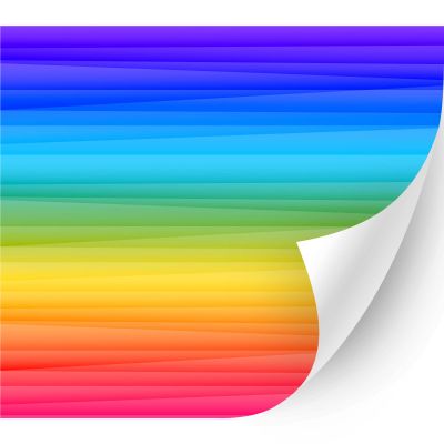 HTV4U Puff Pride Rainbow Heat Transfer Vinyl (Rainbow Vibrant Lines, 20" x 1 Yard) - Patterned 3D Iron on Vinyl, Heat Press Printed Patterns for T-Shirt