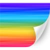 HTV4U Puff Pride Rainbow Heat Transfer Vinyl (Rainbow Vibrant Lines, 20" x 1 Yard) - Patterned 3D Iron on Vinyl, Heat Press Printed Patterns for T-Shirt view 1