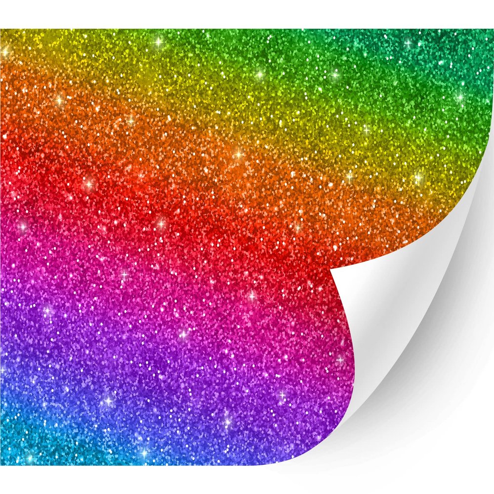 HTV4U Puff Pride Rainbow Heat Transfer Vinyl (Ombre 27A, 20" x 1 Yard) - Patterned 3D Printed Iron on Vinyl, Heat Press Paper for T-Shirt, DIY Craft