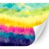 HTV4U Puff Pride Rainbow Heat Transfer Vinyl (Watercolor Tie Dye, 12" x 5 Yards) - Patterned 3D Printed Heat Press Transfer Paper, Iron on Vinyl for T-Shirt, Fabric, DIY view 1