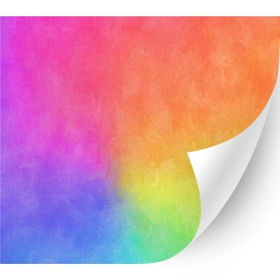 HTV4U Puff Pride Rainbow Heat Transfer Vinyl (Ombre 24A, 12" x 12") - Patterned 3D Iron on Heat Press Printed Patterns for T-Shirt, Hat, DIY Craft Projects
