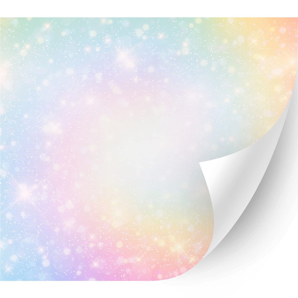 HTV4U Puff Ombre Heat Transfer Vinyl (Pastel Fantasy Rainbow, 20" x 1 Yard) - Patterned 3D Iron on Vinyl, Gradient Heat Press Machine Paper for T- Patterned 3Dshirt