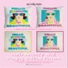 Amy Bradley Designs Hello Beautiful Wallhanging & Pillow Quilt Pattern view 1