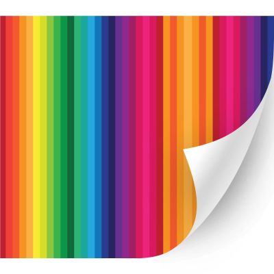 HTV4U Puff Pride Rainbow Heat Transfer Vinyl (Rainbow Background, 12" x 5 Yards) - Patterned 3D Printed Iron on Vinyl, Heat Press Paper for T-Shirt, Fabric DIY
