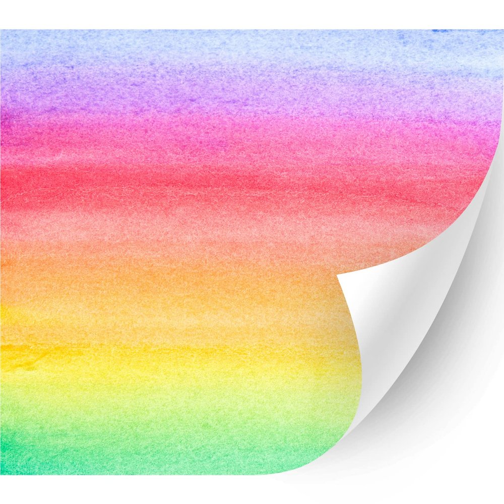 HTV4U Puff Pride Rainbow Heat Transfer Vinyl (Ombre 15A, 12" x 12") - Patterned 3D Iron on Vinyl, Heat Press Paper, Graphic Design Printed Patterns DIY