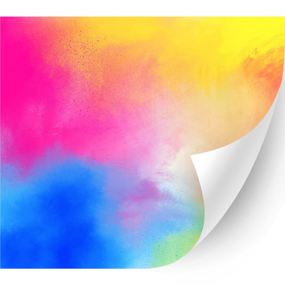 HTV4U Puff Pride Rainbow Heat Transfer Vinyl (Rainbow Brush Strokes, 12" x 5 Yards) - Patterned 3D Printed Heat Press Paper, Iron on Vinyl for T-Shirt DIY