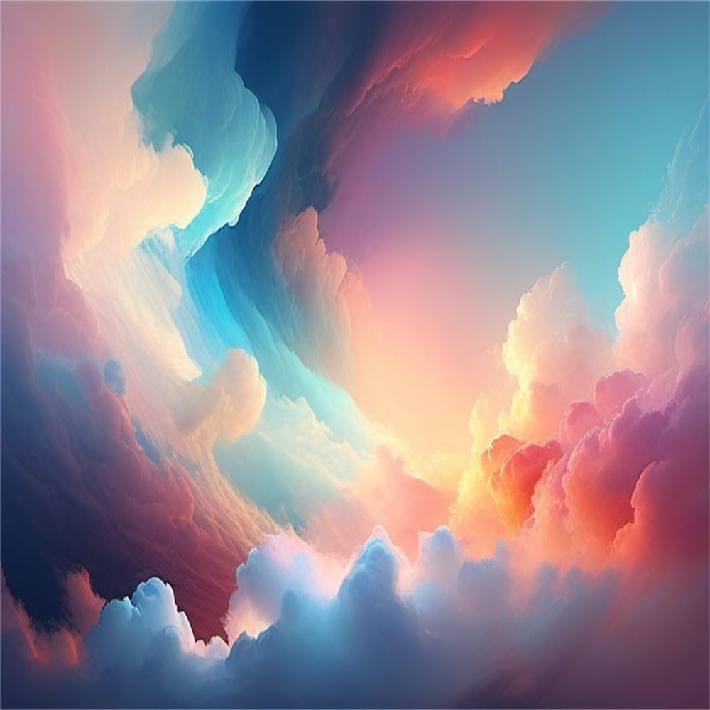5D Diamond Painting Kits Abstract Clouds DIY Diamond Art Paint by Number for Adults 28x40in Large Full Round Drill Dots Gem Arts & Crafts Painting Supplies for Home Wall Decor 70x100cm W-106