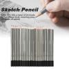 QANYEGN 24Pcs Ding Pencil Set, Sketch Art Graphite Pencils, Wood Charcoal Ding Set, Colored Paint Pencil Kit for Artists view 4