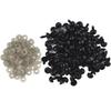 Queenbox 100pcs 10mm Plastic Safety Eyes Screw with Washers, Round Animal Eyeball Amigurumi Craft Making for Crochet Teddy Bear, Black view 1