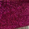 YYCRAFT Sparkling Tinsel Lurex Fabric by the Yard Stretch Metallic Glitter Lametta Shimmer Material 59" Wide 5 Yards, Christmas Decoration view 1