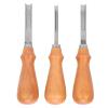 MUNEFE 3Pcs Leather r, Leather Bevel Cuer, Professional Trimmin Workin Kit for Craft Cuin with Wooden Handle view 1