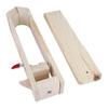 Miskall Leather Pony Wood Leather Craft Hand Stitching Pony Table Lacing Desktop Sewing for DIY Hand Stitching Leathercraft Tools view 1