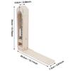 Miskall Leather Pony Wood Leather Craft Hand Stitching Pony Table Lacing Desktop Sewing for DIY Hand Stitching Leathercraft Tools view 2