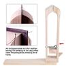 Miskall Leather Pony Wood Leather Craft Hand Stitching Pony Table Lacing Desktop Sewing for DIY Hand Stitching Leathercraft Tools view 4