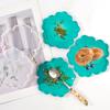 Tissting 5 Pcs Resin Coaster Mold 34cm/12cm Flower Agate Shape Tray Cup Mats Silicone Mold Epoxy Resin Casting Molds for DIY Arts Crafts Home Decoration view 2