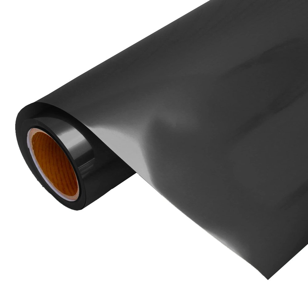 10 Yard x 20" Wide Roll Threadart Metallic Foil Charcoal Heat Transfer Vinyl Film | Compatible with Venture Explore and Maker, Silhouette Cameo, & Large Format Cutters