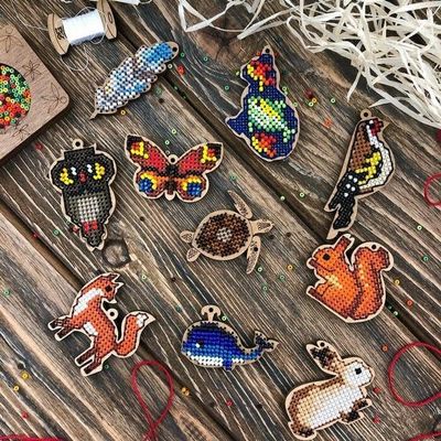 Wonderland Crafts Set of Blanks for Embroidery on Wood FLSW-005