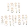EXCEART 24sets Elegant Mini Embroidery Hoops for DIY Jewelry Fashion Jewelry Making Charms Necklace Embroidery Design Pendants view 1