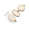 EXCEART 24sets Elegant Mini Embroidery Hoops for DIY Jewelry Fashion Jewelry Making Charms Necklace Embroidery Design Pendants view 3