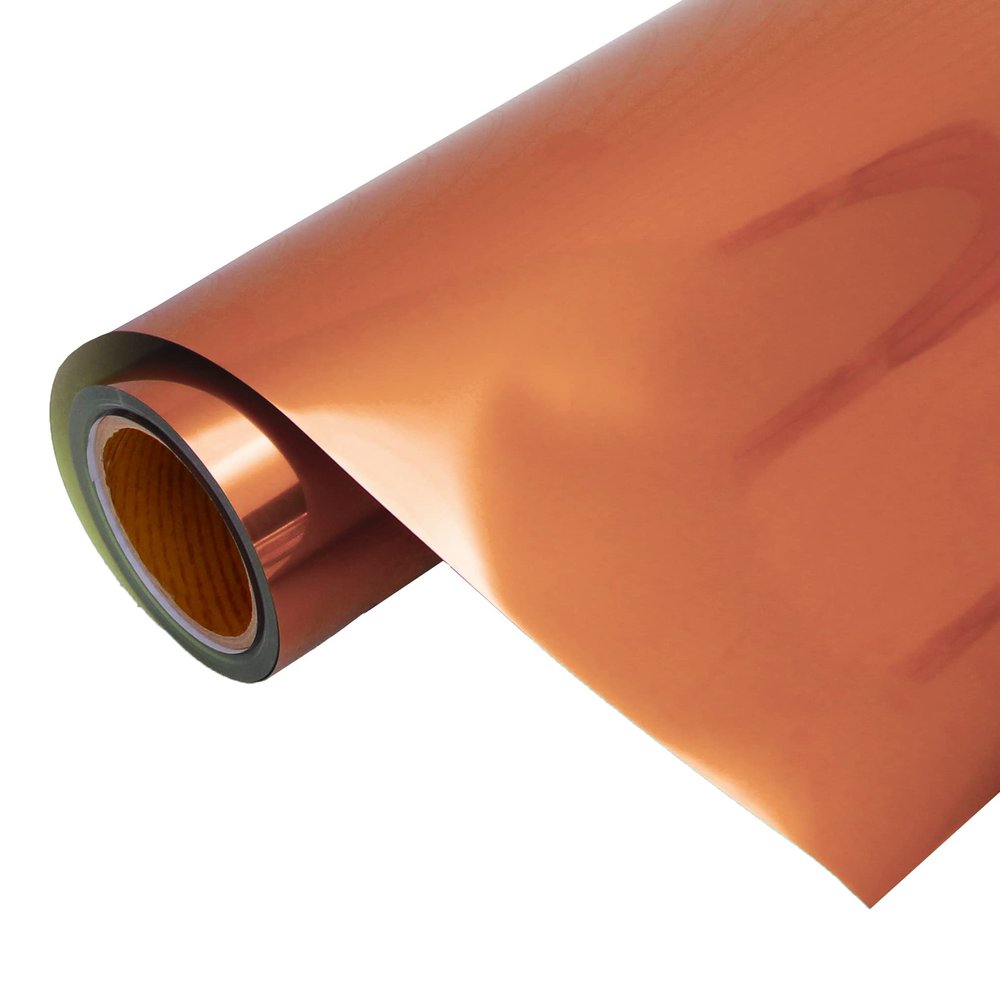 3 Yard x 20" Wide Roll Threadart Metallic Orange Heat Transfer Vinyl Film | Compatible with Venture Explore and Maker, Silhouette Cameo, & Large Format Cutters