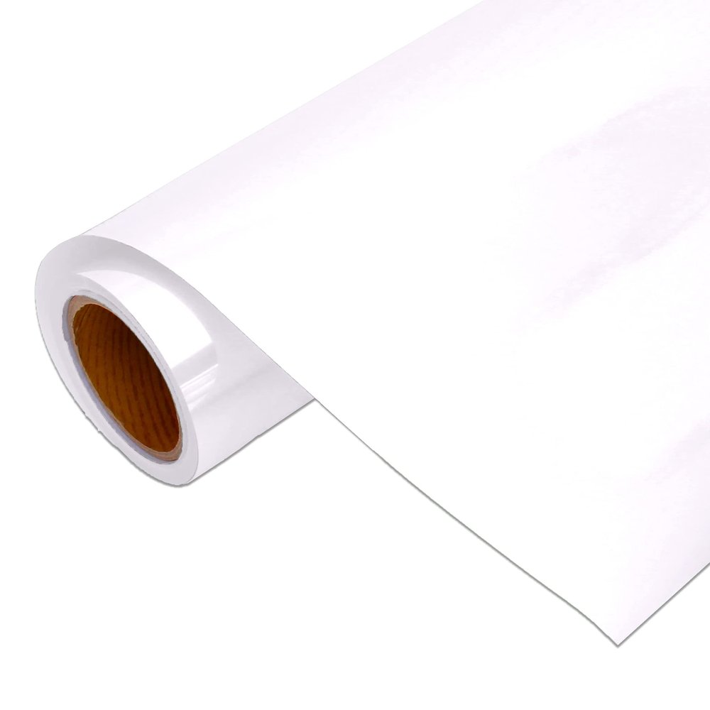 10 Yard x 20" Wide Roll Threadart Metallic White Heat Transfer Vinyl Film | Compatible with Venture Explore and Maker, Silhouette Cameo, & Large Format Cutters