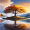 Autumn Tree Diamond Painting DIY Diamond Art Kits for Adults Full Drill Gem Art Embroidery Kit Diamond Dots Paint by Number for Adults Canvas Kits Diamond Art Supplies for Home Wall Decor(36x72in)-F4 view 1