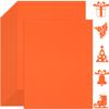 Twavang 25 Sheets Orange Cardstock Paper 8.5'' x 11'', 250gsm/92lb Thick Paper for Scrapbook, Invitations, Printing and DIY Cards view 1