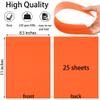 Twavang 25 Sheets Orange Cardstock Paper 8.5'' x 11'', 250gsm/92lb Thick Paper for Scrapbook, Invitations, Printing and DIY Cards view 2