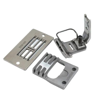 Blooy - Gauge Set For JUKI LZ-2280N, LZ-2284N, LZ-2286N,LZ-2288N Zigzag Sewing Machine Needle Plate 225-81409, Feed Dog 225-81508, B109 (Kit A)