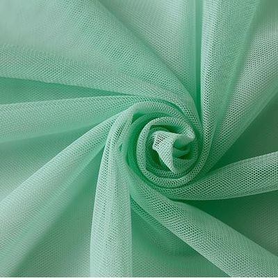YYCRAFT Tulle Mesh Fabric by The Yard Gauze Mesh Lace Veil Headband Bridal Wedding Headband Fabric 61" Wide 5 Yards, Mint