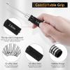 RC Tool Kit,7PCS Hex Precision Screwdriver Set with 0.9/1.27/1.3/1.5/2.0/2.5/3.0mm Hobby Tools Hexagon Wrench Repair Tools Compatible with SCX24 Traxxas Redcat RC Cars Trucks view 3