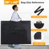 Nicpro Light Weight Art Portfolio Bag, 36 x 48 Extra Large Art Portfolio Case with Detachable Shoulder Strap, Leather Corners, Carrying Storage Case for Artwork, Canvas, Poster, Sketching, and Drawing view 2