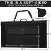 Nicpro Light Weight Art Portfolio Bag, 36 x 48 Extra Large Art Portfolio Case with Detachable Shoulder Strap, Leather Corners, Carrying Storage Case for Artwork, Canvas, Poster, Sketching, and Drawing view 3