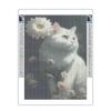 CoHraeu Flowers Diamond Painting Kits for Adults Kids Beginners Round Full Drill Cat and Butterfly Gem Art with Diamonds 5D DIY Home Wall Decor Gifts 12x16 inch view 2