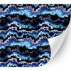 HTV4U Puff Abstract Oil Painting Heat Transfer Vinyl (Blue Marble, 20" x 3 Yards) - Patterned 3D Heat Press Transfer Paper, Design Printed Patterns for Special Event view 1