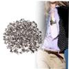 EXCEART 200pcs Silver Square Rivet Metal for Punk Clothing Shoes and Accessories Stylish Spikes for Craft Projects and Decor view 2