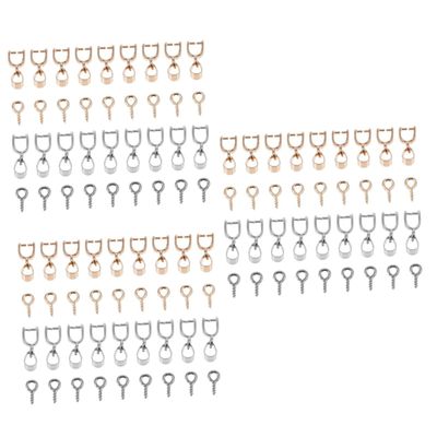 EXCEART 3sets Alloy Eye Pin Hooks Screw Eye for Jewelry Making Screw Hooks Kit