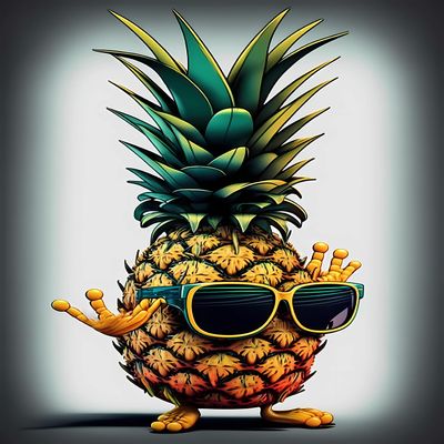 NSUAJOF Diamond Painting Kits - Beginner DIY Cool Pineapple 5D Full Circle Diamond Style Painting Kit, Perfect for Holiday Gifts Elegant Home Decor Room Wall Decor 16 * 20 inches