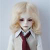 Doll Wigs Only! JD044 Mid Long Magic Curly Mohair BJD Doll Wig (7-8inch, Blond) view 1