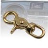 EXCEART 6pcs Oval Brass Bag Clip Lobster Clasp Ratchet Strap Hooks for Purse Leathercraft view 2