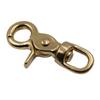 EXCEART 6pcs Oval Brass Bag Clip Lobster Clasp Ratchet Strap Hooks for Purse Leathercraft view 4
