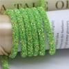 Glitter Sequins Rope 6Mm Soft Tube Rope String for Clothing Shoes Accessories DIY Crafts Jewelry Party Bracelet Making Material - (Color: Fruit Green) view 1