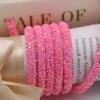 Glitter Sequins Rope 6Mm Soft Tube Rope String for Clothing Shoes Accessories DIY Crafts Jewelry Party Bracelet Making Material - (Color: Fruit Green) view 3