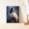 Christmas Gift Jesus Peace Bird Religious God 5D Diamond Painting Kits by Number for Adults Diamond Art Full Round Drill Kits for Home Wall Decor Gifts for New Year's Day Valentine's Day 12x16 inch view 3