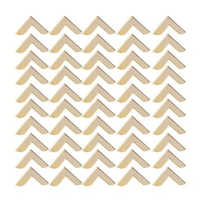 50Pcs Antique Box Corner Protectors Decorative Metal Corner Protector, for Jewelry Case Box Book Scrapbooking Albums Menus Notebook