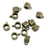 100 PCS Antique Bronze Tone Jewelry Making Charms Findings Suppliers X3GA6S Apple Bead Bail Cord Ends view 1