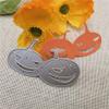 Cutting Dies Stencil,8.3x4.3cm Halloween Pumpkin Lights Cutting Dies Metal Embossing Stencil Die Craft for Cards Album Book Decoration view 2