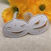 Cutting Dies Stencil,8.3x4.3cm Halloween Pumpkin Lights Cutting Dies Metal Embossing Stencil Die Craft for Cards Album Book Decoration view 3