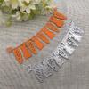 Cutting Dies Stencil,13.6x5cm Easter Bunny Carrots Metal Cutting Dies Mold Round Hole Label Tag Paper Craft Stencils view 2