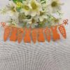 Cutting Dies Stencil,13.6x5cm Easter Bunny Carrots Metal Cutting Dies Mold Round Hole Label Tag Paper Craft Stencils view 3